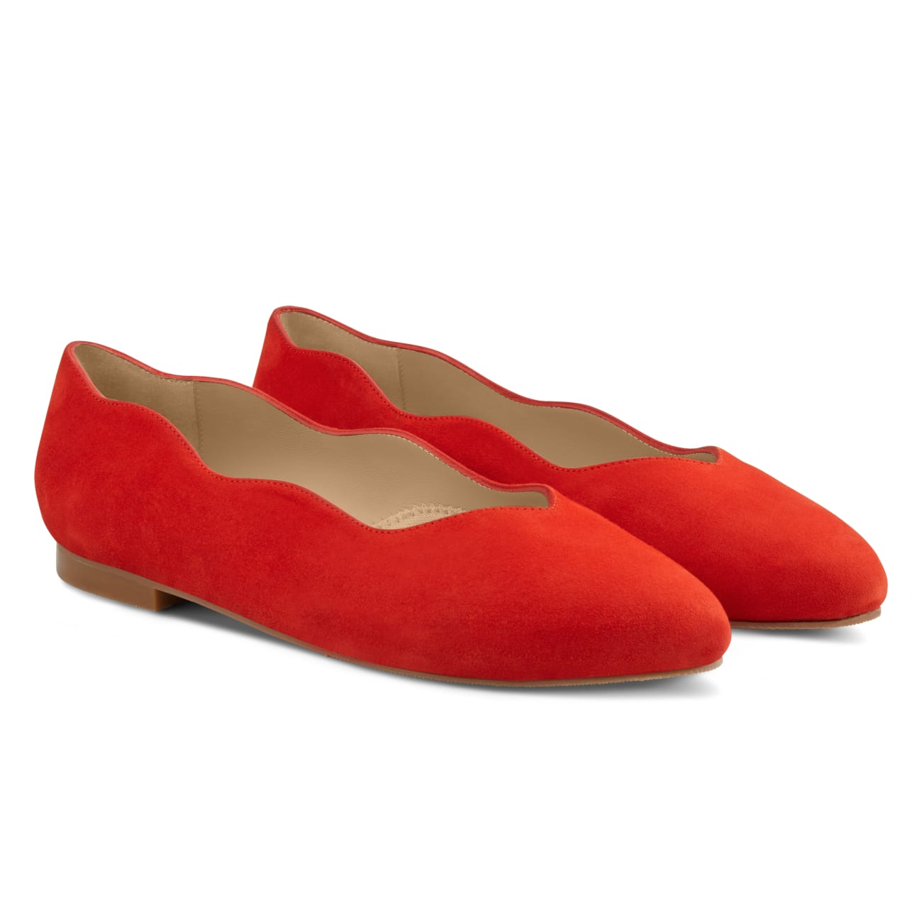 Ballerina Wave Rot – modischer und bequemer Schuh für Hallux valgus und empfindliche Füße von LaShoe.de