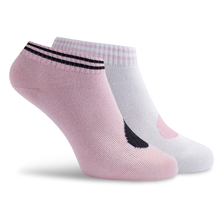 Sneaker Socken rosa/weiß