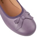 Ballerina mit Schleife Flieder – modischer und bequemer Schuh für Hallux valgus und empfindliche Füße von LaShoe.de