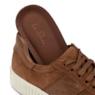 Sneaker Retro mit Kroko-Detail Cognac – modischer und bequemer Schuh für Hallux valgus und empfindliche Füße von LaShoe.de