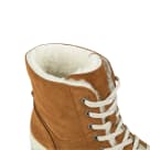 High-Top Sneaker mit Lammfell Cognac – modischer und bequemer Schuh für Hallux valgus und empfindliche Füße von LaShoe.de