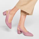 Sling Pumps Spitz Violett – modischer und bequemer Schuh für Hallux valgus und empfindliche Füße von LaShoe.de