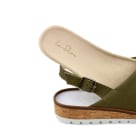Sandale mit Kreuzriemen Khaki – modischer und bequemer Schuh für Hallux valgus und empfindliche Füße von LaShoe.de
