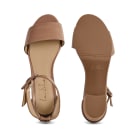 Sandalette mit Fesselriemchen Nude – modischer und bequemer Schuh für Hallux valgus und empfindliche Füße von LaShoe.de