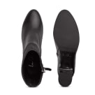 Elegante Stiefelette Materialmix Schwarz – modischer und bequemer Schuh für Hallux valgus und empfindliche Füße von LaShoe.de