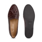 Penny Loafer mit Tassels Bordeaux – modischer und bequemer Schuh für Hallux valgus und empfindliche Füße von LaShoe.de