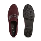Premium Loafer mit Profilsohle Bordeaux – modischer und bequemer Schuh für Hallux valgus und empfindliche Füße von LaShoe.de
