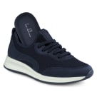 Soft Sneaker Materialmix Marine – modischer und bequemer Schuh für Hallux valgus und empfindliche Füße von LaShoe.de