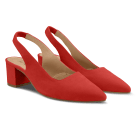 Sling Pumps Spitz Rot – modischer und bequemer Schuh für Hallux valgus und empfindliche Füße von LaShoe.de