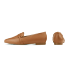 Loafer Spitz mit Schlaufe Cognac – modischer und bequemer Schuh für Hallux valgus und empfindliche Füße von LaShoe.de