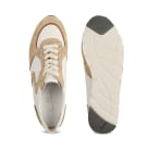 Premium Sneaker Colourline Weiß/Beige – modischer und bequemer Schuh für Hallux valgus und empfindliche Füße von LaShoe.de