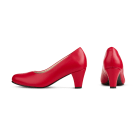 Pumps mit Softfußbett Rot – modischer und bequemer Schuh für Hallux valgus und empfindliche Füße von LaShoe.de