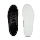 Plateau Sneaker Ankle Top Schwarz – modischer und bequemer Schuh für Hallux valgus und empfindliche Füße von LaShoe.de
