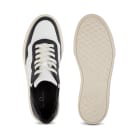 Plateau Sneaker Weiß/Schwarz – modischer und bequemer Schuh für Hallux valgus und empfindliche Füße von LaShoe.de