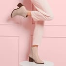 Stiefelette Framework Powder Pink – modischer und bequemer Schuh für Hallux valgus und empfindliche Füße von LaShoe.de