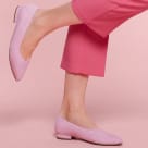 Ballerina Herzausschnitt Pink – modischer und bequemer Schuh für Hallux valgus und empfindliche Füße von LaShoe.de