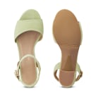 Sandale Classy Hellgrün – modischer und bequemer Schuh für Hallux valgus und empfindliche Füße von LaShoe.de
