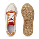 Sneaker Colourblocking Orange/Gelb – modischer und bequemer Schuh für Hallux valgus und empfindliche Füße von LaShoe.de