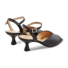 Sandale Herzausschnitt schwarz – modischer und bequemer Schuh für Hallux valgus und empfindliche Füße von LaShoe.de