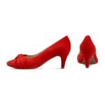Pumps mit Knotendetail Rot – modischer und bequemer Schuh für Hallux valgus und empfindliche Füße von LaShoe.de