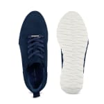 Sneaker Leder Classic Marine – modischer und bequemer Schuh für Hallux valgus und empfindliche Füße von LaShoe.de