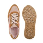 Sneaker Colourblocking Rosa/Braun – modischer und bequemer Schuh für Hallux valgus und empfindliche Füße von LaShoe.de