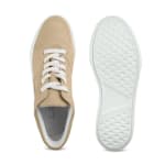 Plateau Sneaker Ankle Top Beige – modischer und bequemer Schuh für Hallux valgus und empfindliche Füße von LaShoe.de