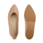 Pointy Ballerina Nappa Powder Pink – modischer und bequemer Schuh für Hallux valgus und empfindliche Füße von LaShoe.de