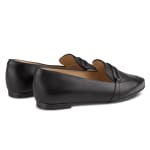 Loafer Spitz mit Schlaufe Schwarz – modischer und bequemer Schuh für Hallux valgus und empfindliche Füße von LaShoe.de