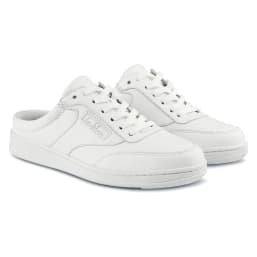 Mule Sneaker Tennis Style Weiß