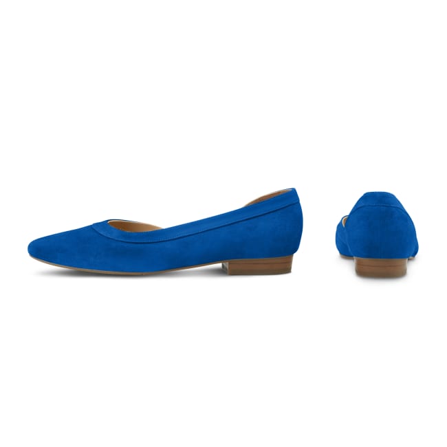 Ballerina mit Cut-Out Blau – modischer und bequemer Schuh für Hallux valgus und empfindliche Füße von LaShoe.de