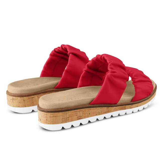 Pantolette Marshmallow Rot – modischer und bequemer Schuh für Hallux valgus und empfindliche Füße von LaShoe.de