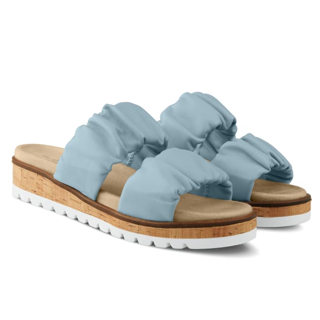 Pantolette Marshmallow Bleu – modischer und bequemer Schuh für Hallux valgus und empfindliche Füße von LaShoe.de