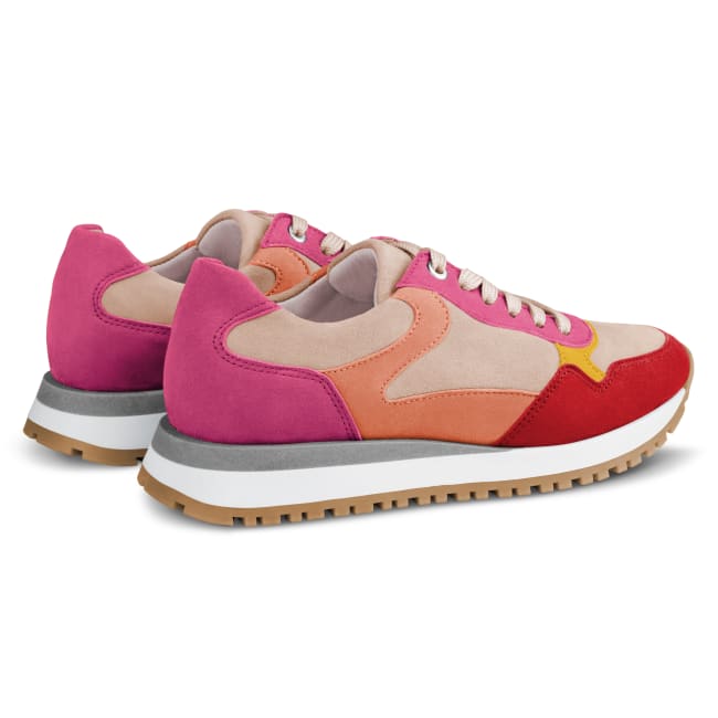Sneaker Colourblocking Pink/Gelb – modischer und bequemer Schuh für Hallux valgus und empfindliche Füße von LaShoe.de