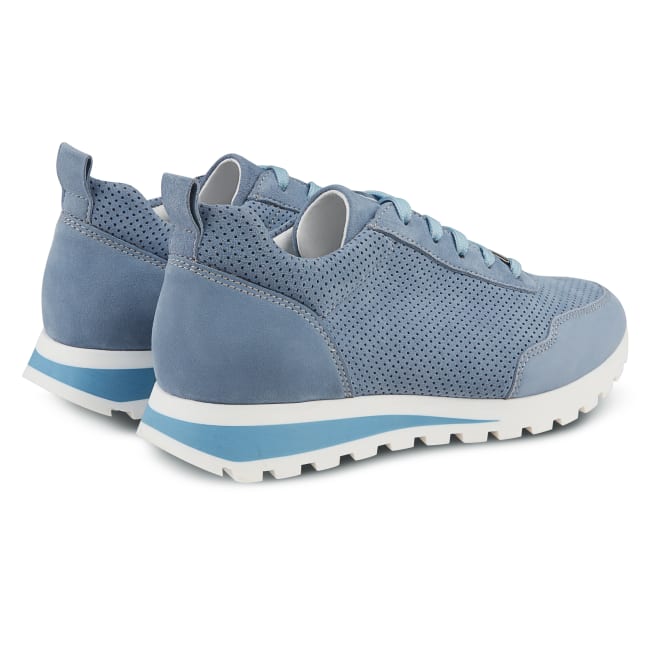 Sneaker Leder Classic Bleu – modischer und bequemer Schuh für Hallux valgus und empfindliche Füße von LaShoe.de