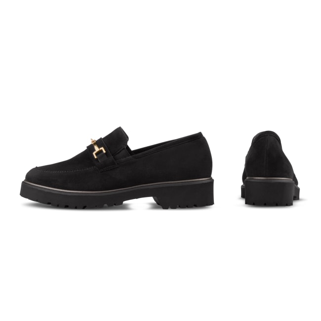 Premium Loafer Parisienne Schwarz – modischer und bequemer Schuh für Hallux valgus und empfindliche Füße von LaShoe.de