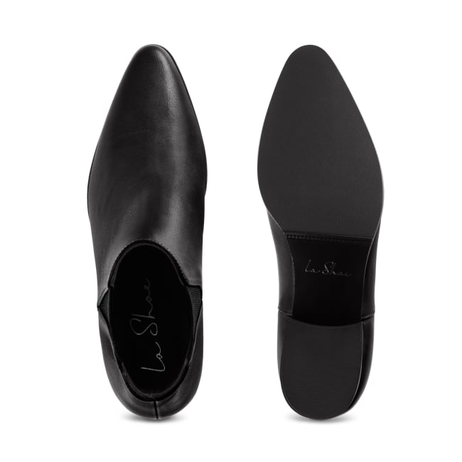 V-Shape Chelsea Schwarz – modischer und bequemer Schuh für Hallux valgus und empfindliche Füße von LaShoe.de